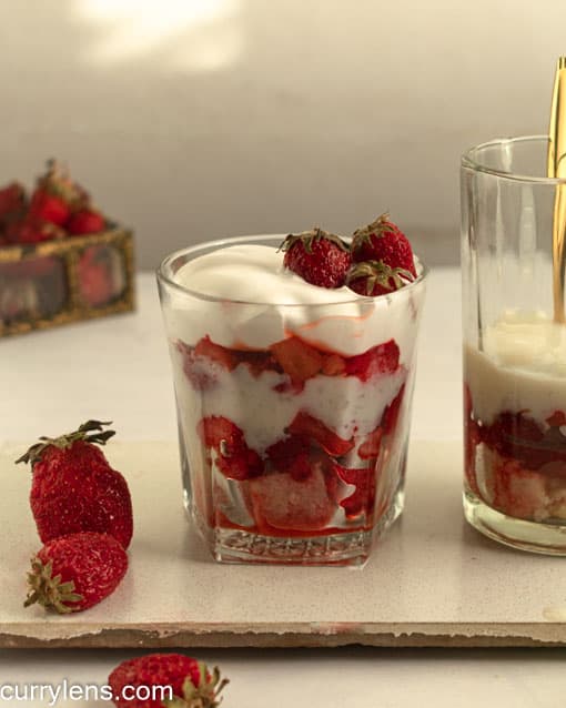 Strawberry Trifle cups